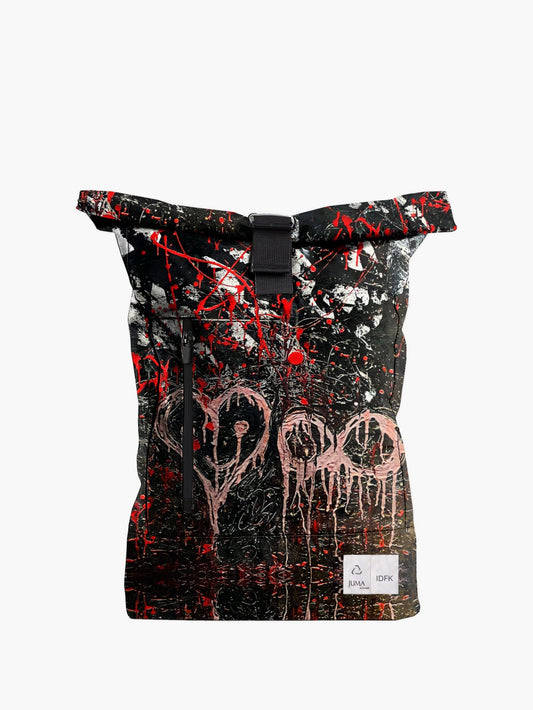 IDFK x Juma - love u forever Roll Top Backpack