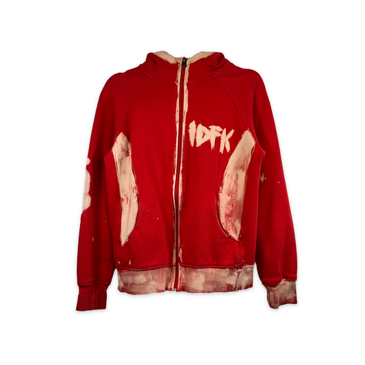 IDFK Hot Red Bleached Zipper