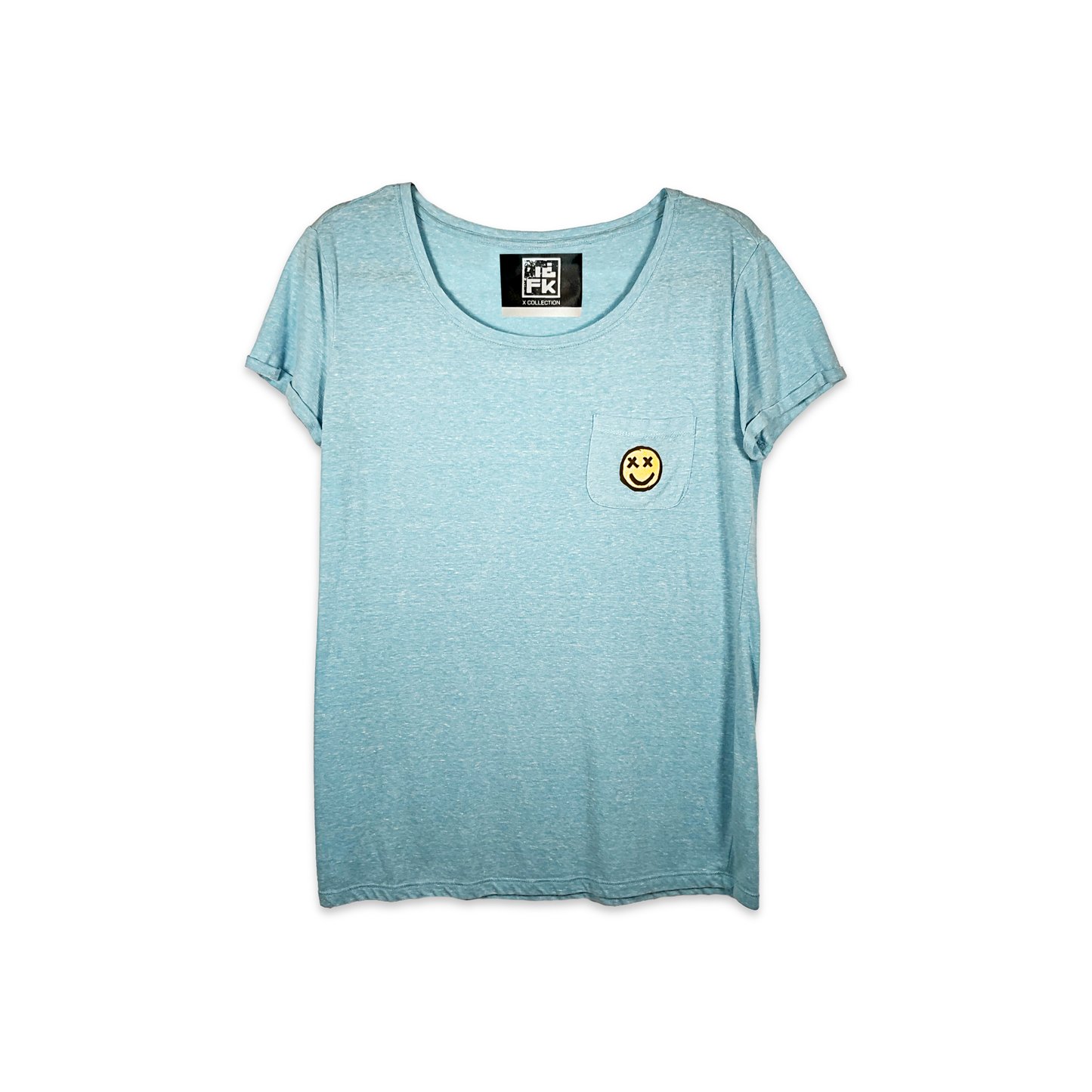 JOEL X IDFK Mini Smiley Dusty Blue Tee