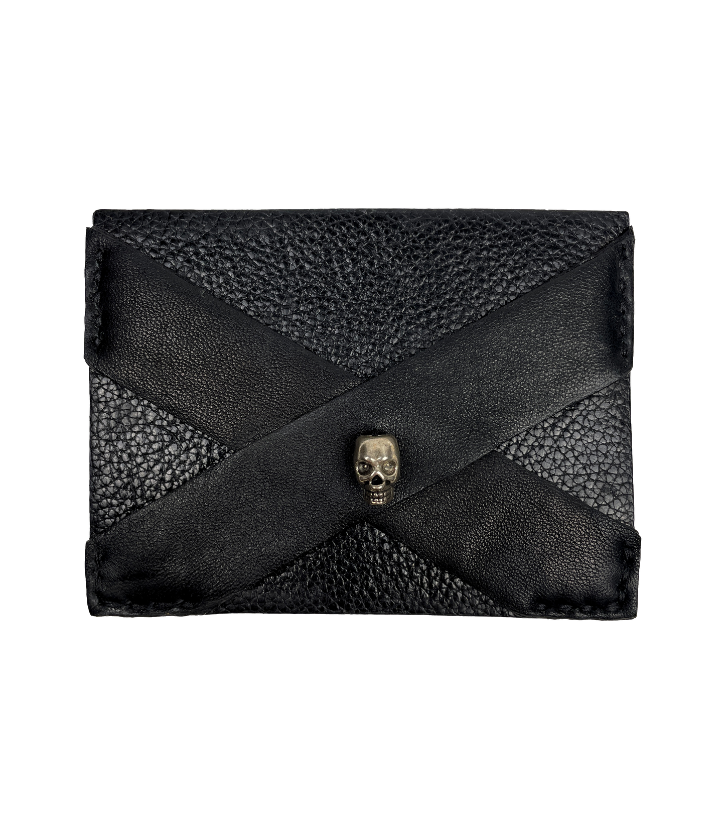 Leather Skull Cardholder