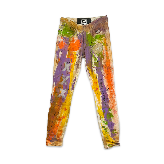 Triple-Ex Colourful Heart Jeans