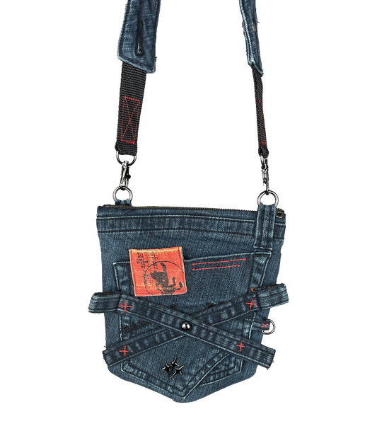 Up-cycled Parasuco Denim Pocket Bag