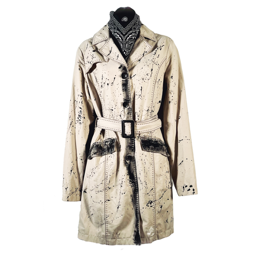 Splatter Trench Coat